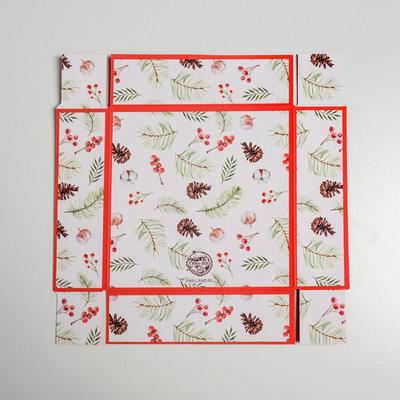 Коробка для кондитерских изделий «С Новым новогодним счастьем», 12×12×3.5 см