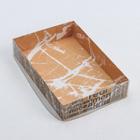 Коробка для макарун с подложками с PVC крышкой, кондитерская упаковка «For real man», 12 х 17 х 3 см - Фото 3