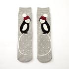 Носки новогодние женские Collorista "Пингвинчики", р-р 36- 40 (23-25 см) - фото 1503648