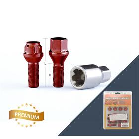 

Болт M12x1,25, 52/27, hex17, конус, красный, 12 шт, 4 секретки+ключ