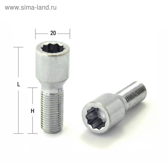 Болт M12x1,25, 58/30, под многогранник, спец. внутр, цинк