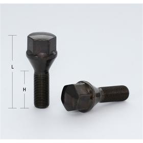 Болт M14x1,25, 55/28, hex17, конус, чёрный 5295162