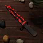 Сувенирное оружие из дерева «Штык нож», красные узоры - Фото 2