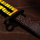 Сувенирное оружие из дерева «Штык нож», жёлтый леопард - Фото 3