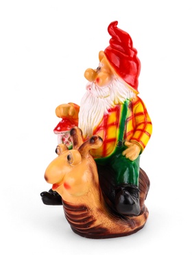 Садовая фигура из гипса «Гном на улитке», 71×34×41 см 628320