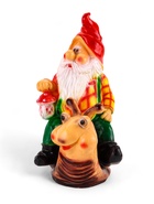 Садовая фигура из гипса «Гном на улитке», 71×34×41 см - Фото 5