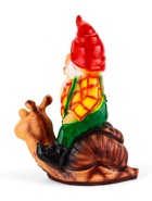 Садовая фигура из гипса «Гном на улитке», 71×34×41 см - Фото 9