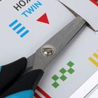 Ножницы 16 см, deVENTE Twin, двухцветные прорезиненные кольца, в блистере - Фото 2