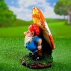 Садовая фигура "Гном под мухомором" малый 20х18х30см - Фото 2