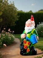 Садовая фигура из гипса «Гном с лейкой», 75×32×39 см - Фото 3