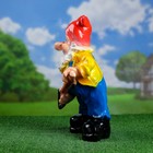 Садовая фигура из гипса «Гном с лопатой», 40×24×16 см - Фото 2