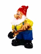 Садовая фигура из гипса «Гном с лопатой», 40×24×16 см - Фото 6