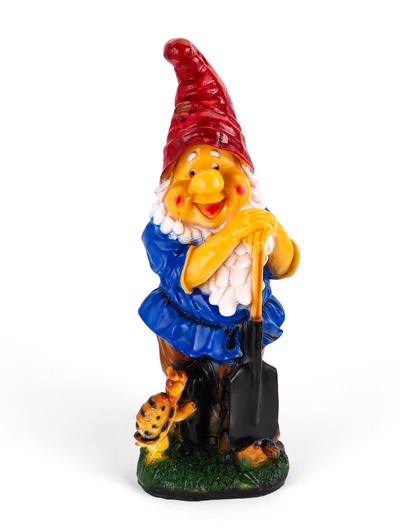 Садовая фигура из гипса «Гном с черепахой», 30×31×72 см