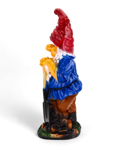 Садовая фигура из гипса «Гном с черепахой», 30×31×72 см