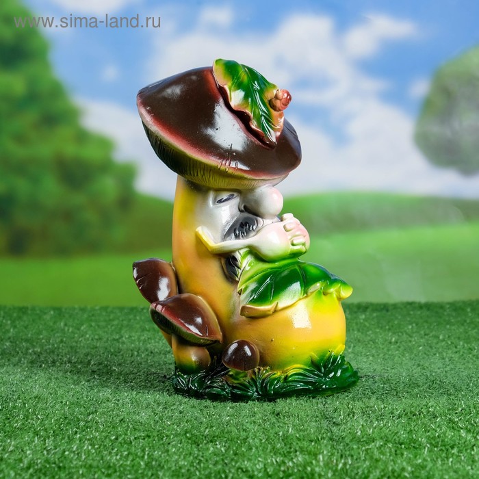 Садовая фигура "Боровик спящий" 14х16х26см - Фото 1