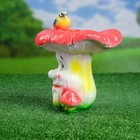 Садовая фигура "Гриб с синичкой" 19х20х21см - Фото 2