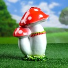 Садовая фигура "Мухомор парочка" 20х18х25см - Фото 3