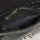 Сумка женская, отдел на молнии, наружный карман, регулируемый ремень, цвет изумрудный - Фото 3
