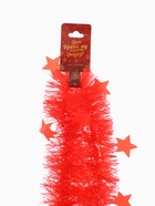 Мишура новогодняя «Зимнее волшебство. Искорка», звёздочки, d=6 см, 200 см, МИКС 5036632