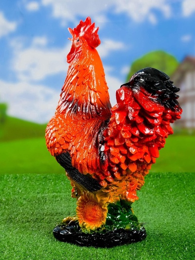 Садовая фигура из гипса «Петух», 28×40×15 см