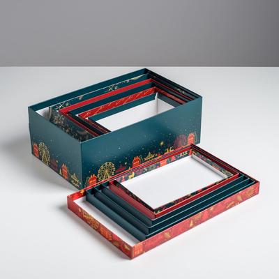 Набор подарочных коробок 6 в 1 «С новым годом», 20×12.5×7.5 - 32.5×20×12.5 см, Новый год