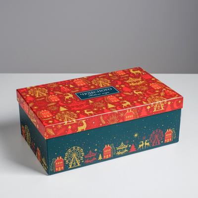 Набор подарочных коробок 6 в 1 «С новым годом», 20×12.5×7.5 - 32.5×20×12.5 см, Новый год