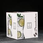 Стаканы Amorf, 400 мл, 4 шт., стекло, прозрачные - Фото 2