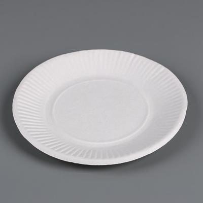 Тарелка одноразовая «Белая» картон, 17 см