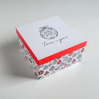 Набор подарочных коробок 3 в 1 «С Новым годом», 18×18×10‒22×22×12 см