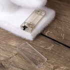 Светодиодная фигура «Ёлочка» 27×52×11 см, флок, батарейки ААх2 (не в комплекте), свечение тёплое белое - Фото 4