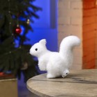 Светодиодная фигура «Белочка» 7×14×5 см, флок, батарейки CR2032×2 (не в комплекте), свечение тёплое белое - Фото 3