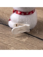 Фигура световая "Медведь в бабочке", 13 LED, 12х9х8 см, фиксинг, от батар., Т/БЕЛЫЙ - фото 809271612