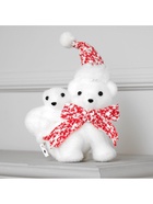 Фигура световая "Медведь с медвежонком", 22LED, 20х17х9 см, фиксинг, от батар., Т/БЕЛЫЙ - фото 809271627