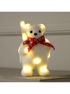 Светодиодная фигура «Медведь с посохом» 9×15×6 см, флок, батарейки CR2032×2 (не в комплекте), свечение тёплое белое - Фото 5