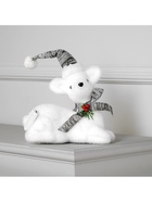 Фигура световая "Олененок в серой шапочке", 17 LED, 21х10х19 см, фиксинг, от батар., Т/БЕЛЫЙ - фото 809271639