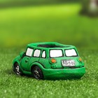 Горшок "Машинка" зеленый, 15х9х6см - фото 7760273