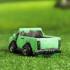 Горшок "Машинка" зеленый, 14х6,5х7см - фото 7760277