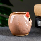 Декоративный горшок для цветов «Совёнок Бом», 180 мл, 7×6×6.5 см, керамический  (артикул 5081639)  большой выбор товаров оптом и в розницу по низким ценам с доставкой