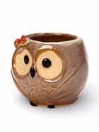 Декоративный горшок для цветов «Совёнок Бом», 180 мл, 7×6×6.5 см, керамический  (артикул 5081639)  большой выбор товаров оптом и в розницу по низким ценам с доставкой