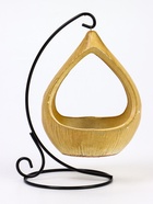 УЦЕНКА Горшок на подставке «Фонарик» бежевый, 10×15 см - Фото 5