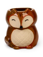 Декоративный горшок для цветов «Лисичка рыжая», керамический, 300 мл, 8×7.5×9.5 см, оранжевый - фото 67924502