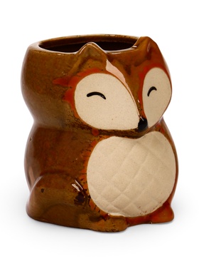 Кашпо фигурное "Лисичка рыжая", 8*7,5*10см