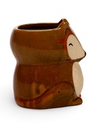 Декоративный горшок для цветов «Лисичка рыжая», керамический, 300 мл, 8×7.5×9.5 см, оранжевый - фото 67924498