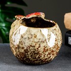 Горшок для цветов «Совёнок», 550 мл, 11×11.5×10 см, керамика, бежевый - фото 24585667