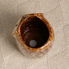 Декоративный горшок для цветов «Совенок», керамический, 200 мл, 8×7×8 см, бежевый - Фото 4