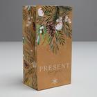 Пакет без ручек «Present for you», 10 х 19.3 х 7 см, Новый год - Фото 2