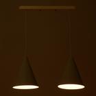 Светильник подвесной BayerLux, 2хЕ14 40 Вт, белый, d=16, h=20+60 см - Фото 3