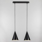 Светильник подвесной BayerLux, 2хЕ14 40 Вт, черный, d=16, h=20+60 см - Фото 2