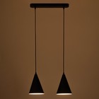 Светильник подвесной BayerLux, 2хЕ14 40 Вт, черный, d=16, h=20+60 см - Фото 3