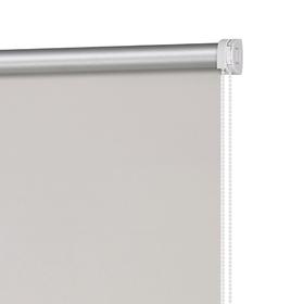 Рулонная штора блэкаут «Плайн», 100х160 см, цвет морозный серый